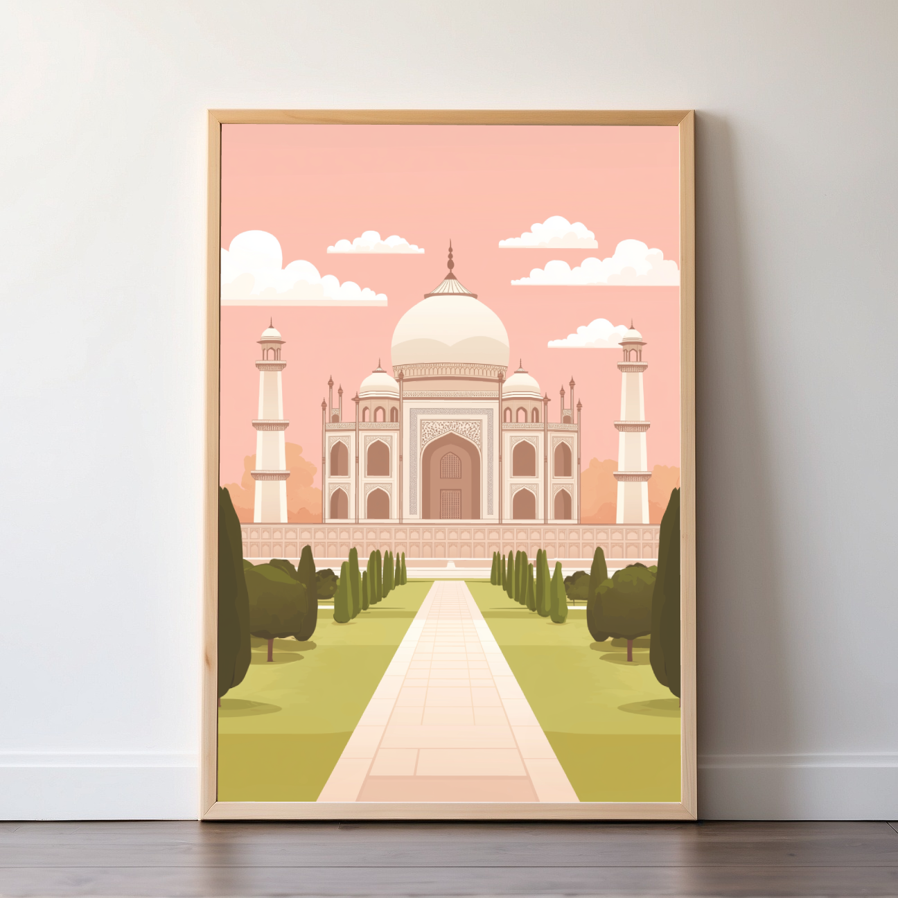 New Delhi | India | Travel Prints | Illustration Art | Digital Wall Art | Printable Wall Art