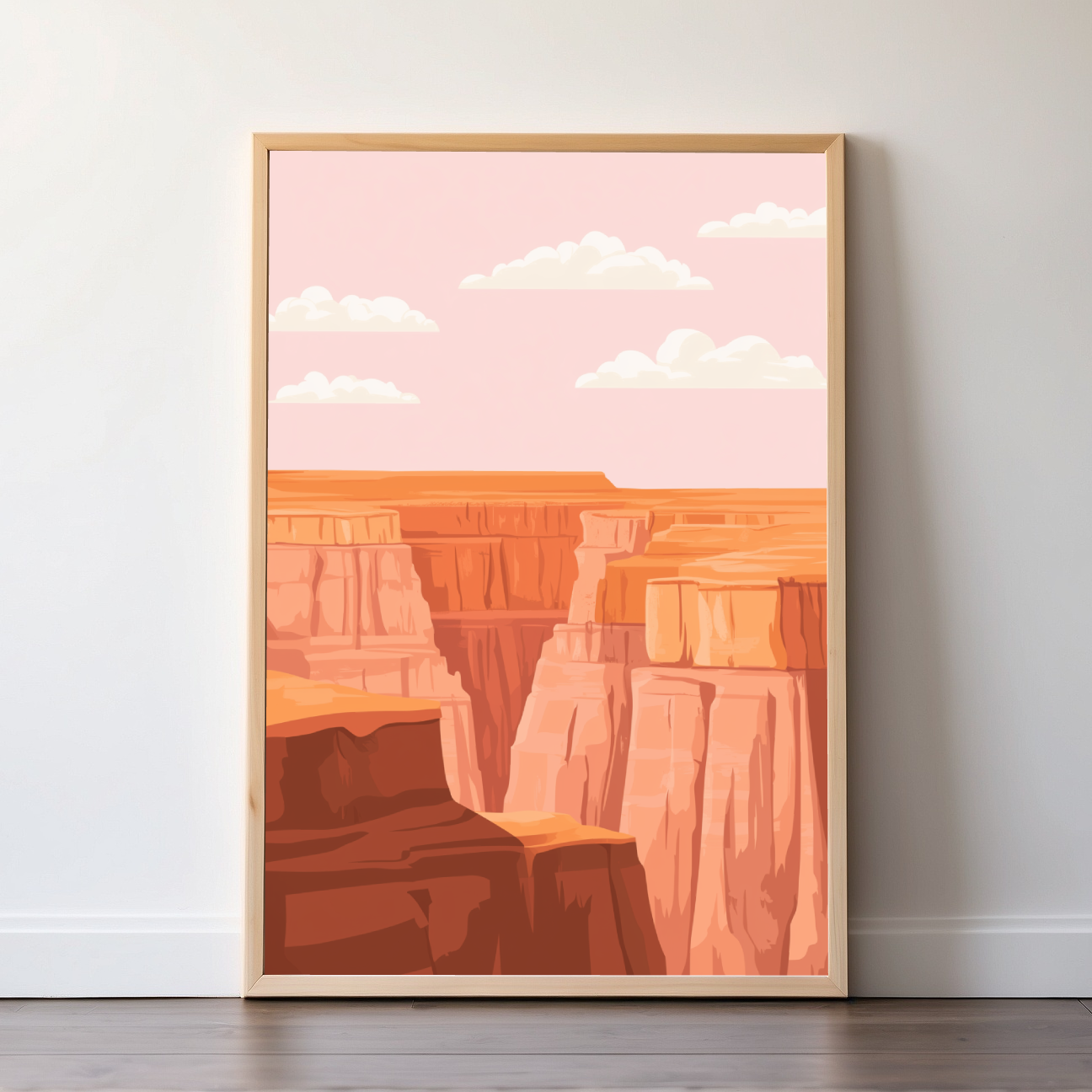 Grand Canyon | United States | Travel Prints | Illustration Art | Digital Wall Art | Printable Wall Art