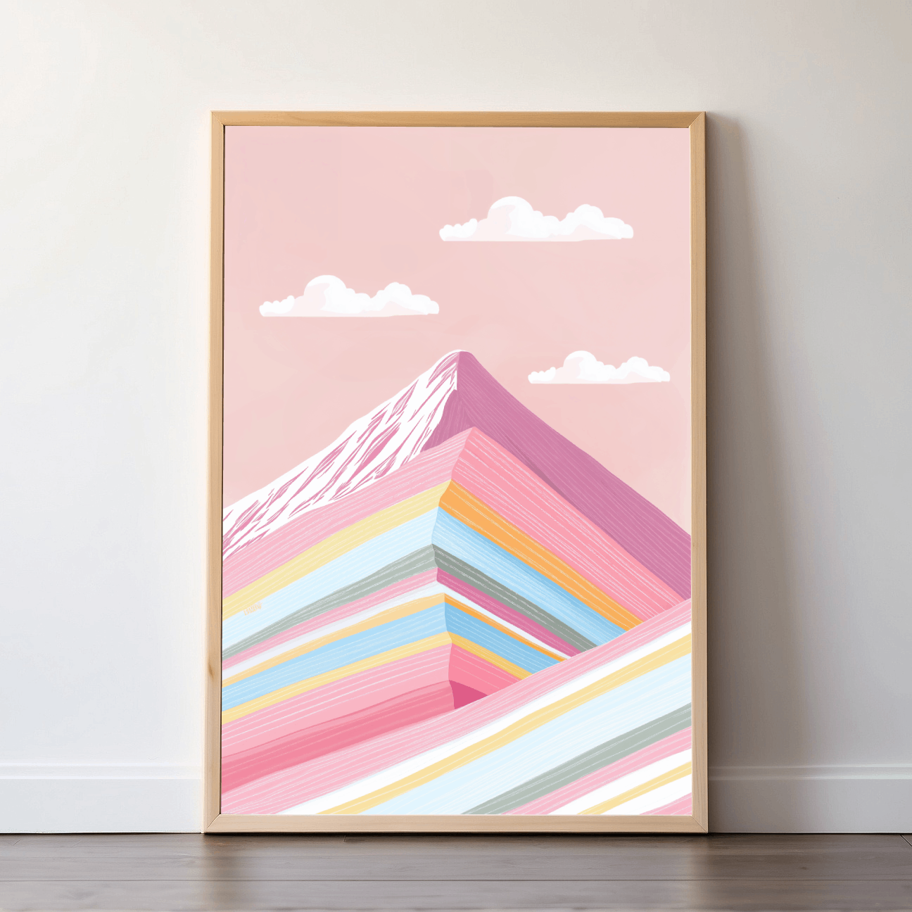 Vinicunca | Peru | Travel Prints | Illustration Art | Digital Wall Art | Printable Wall Art