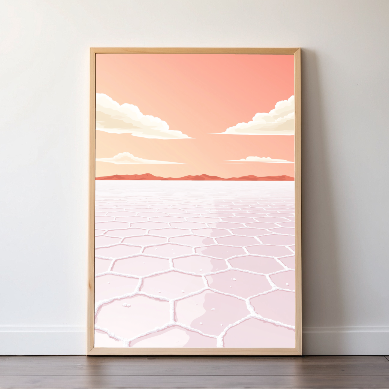 Uyuni Salt Flat | Bolivia | Travel Prints | Illustration Art | Digital Wall Art | Printable Wall Art