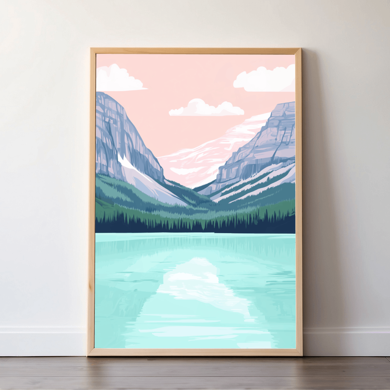 Banff | Canada | Travel Prints | Illustration Art | Digital Wall Art | Printable Wall Art