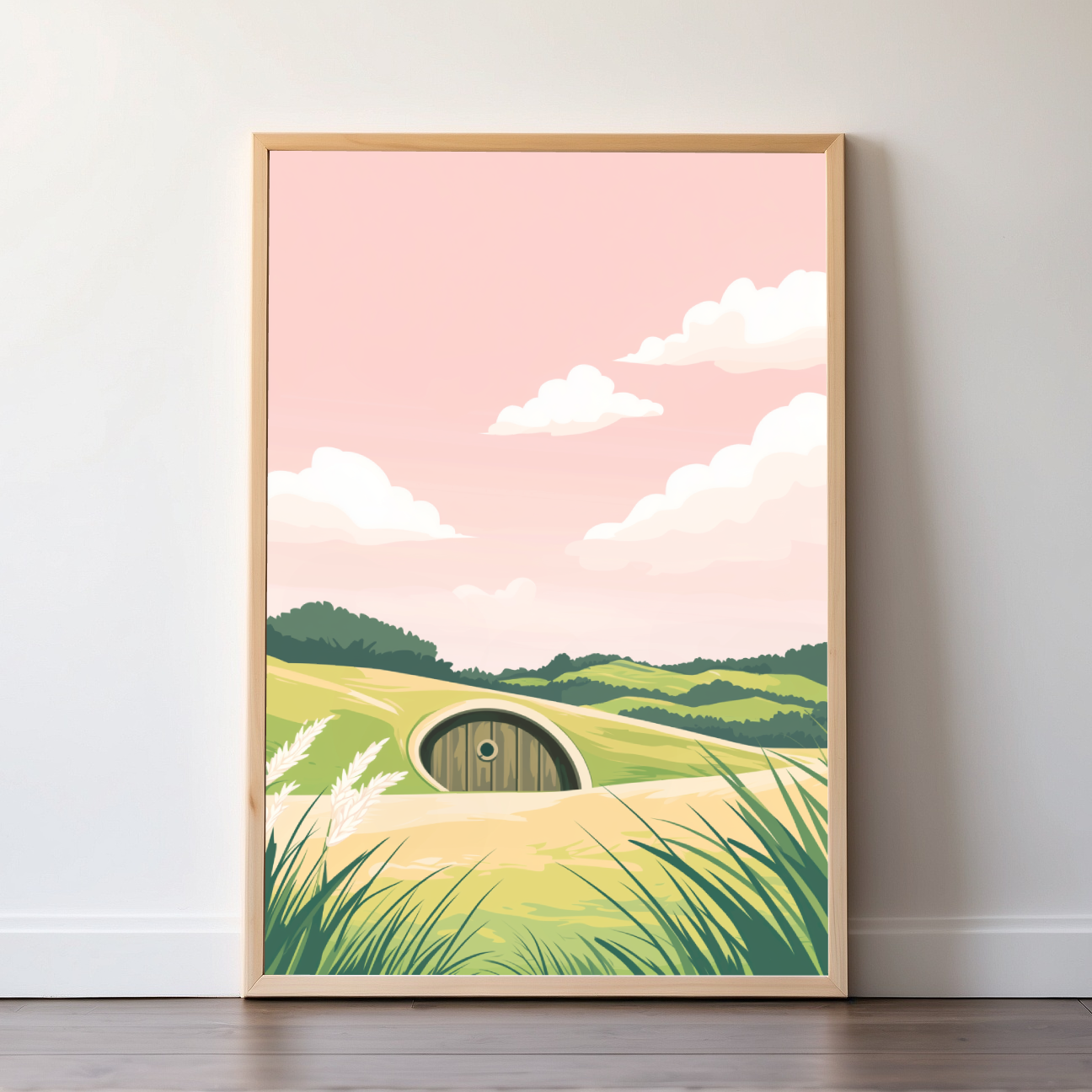 Matamata | New Zealand | Travel Prints | Illustration Art | Digital Wall Art | Printable Wall Art