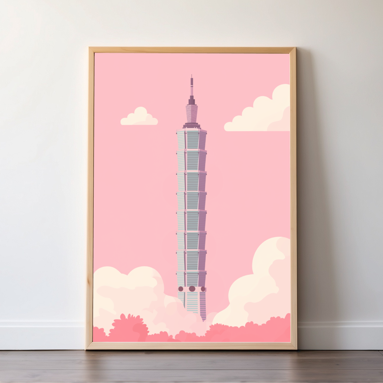 Taipei | Taiwan | Travel Prints | Illustration Art | Digital Wall Art | Printable Wall Art