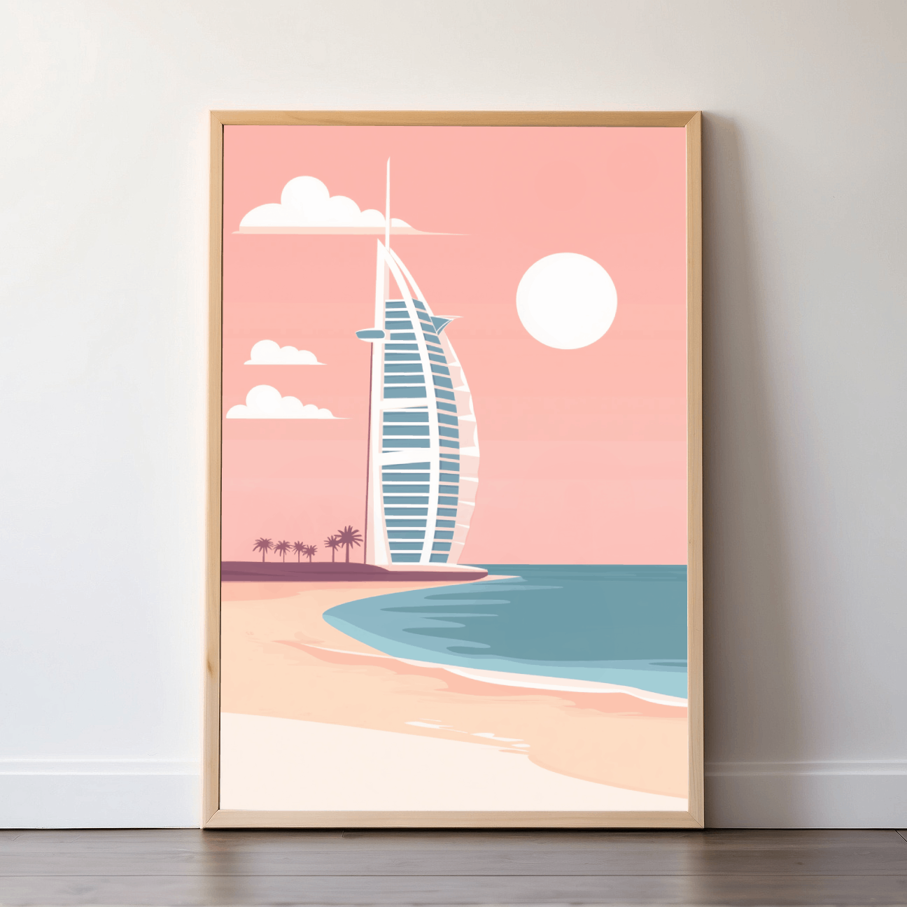 Dubai | United Arab Emirates | Travel Prints | Illustration Art | Digital Wall Art | Printable Wall Art