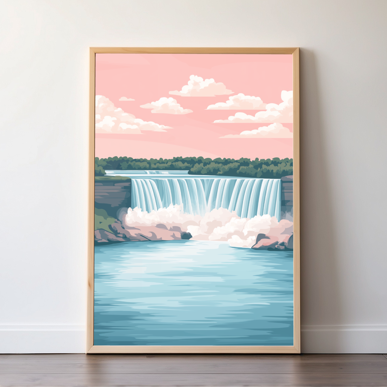 Niagara Falls | Canada | Travel Prints | Illustration Art | Digital Wall Art | Printable Wall Art