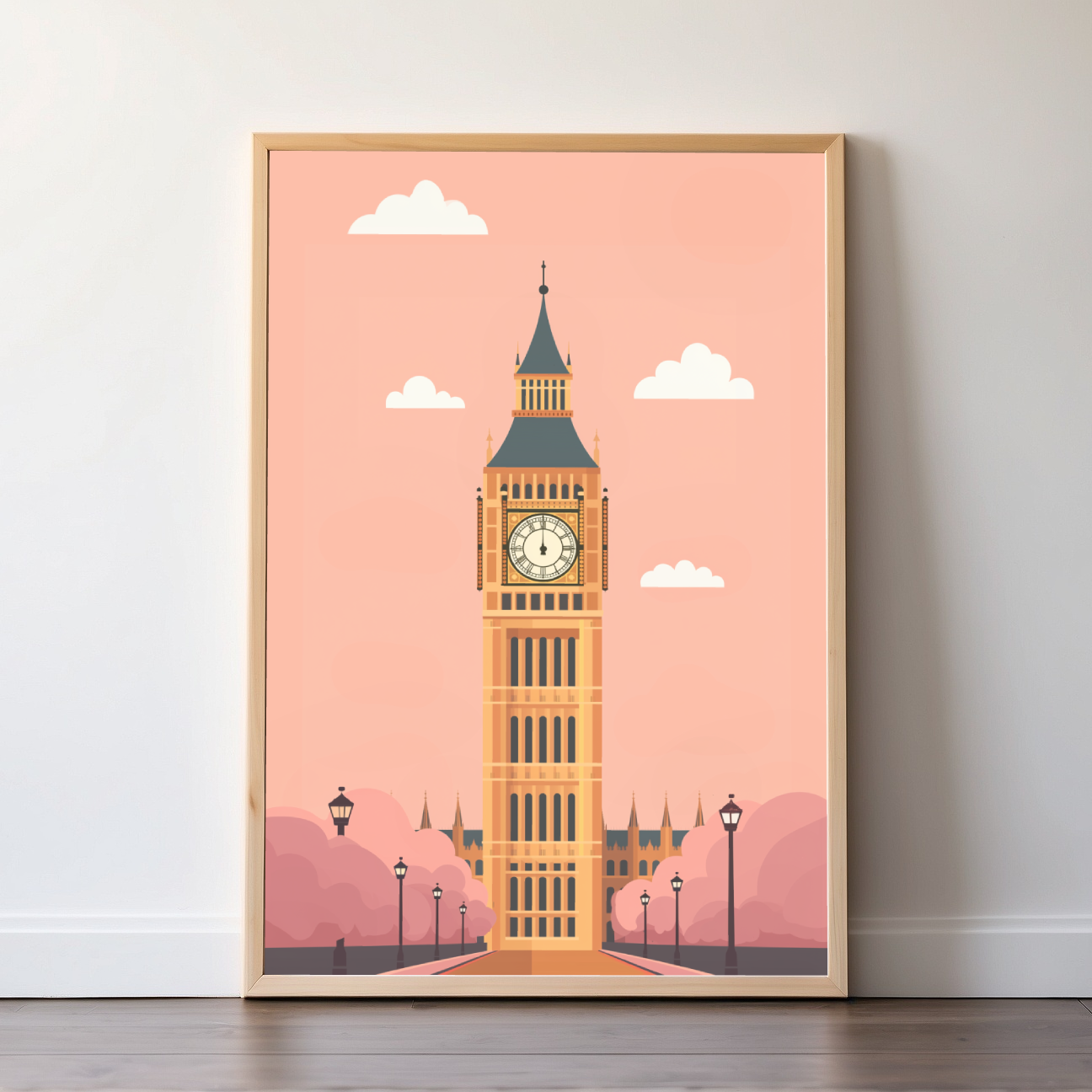 London | United Kingdom | Travel Prints | Illustration Art | Digital Wall Art | Printable Wall Art