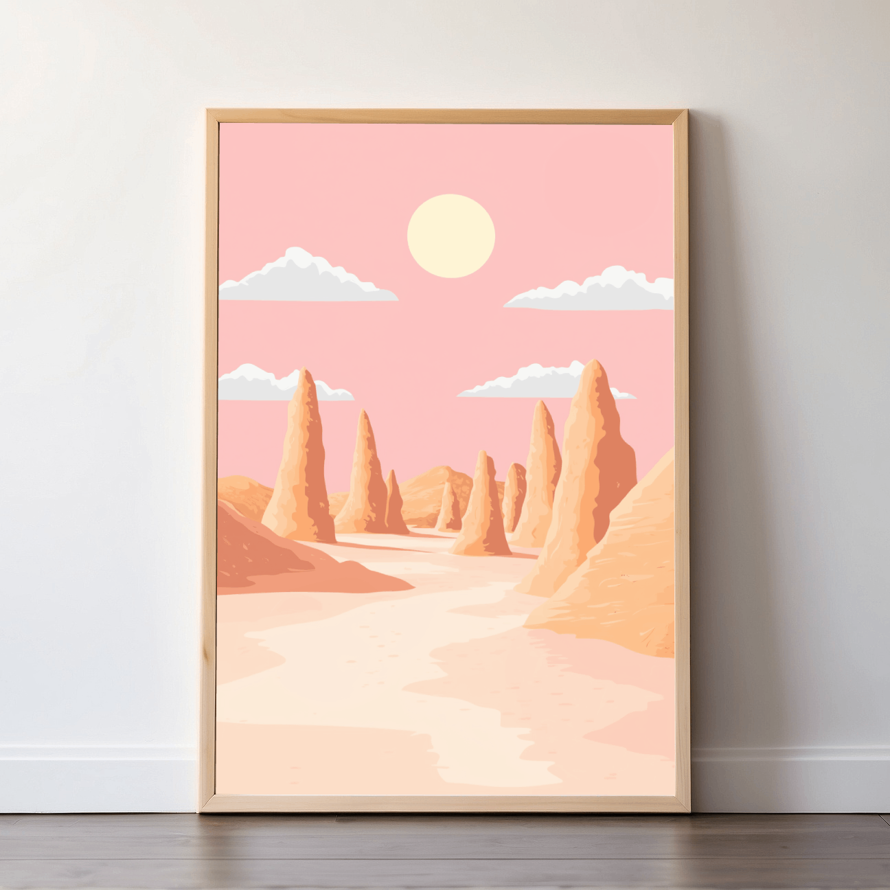 PInnacles Desert | Australia | Travel Prints | Illustration Art | Digital Wall Art | Printable Wall Art