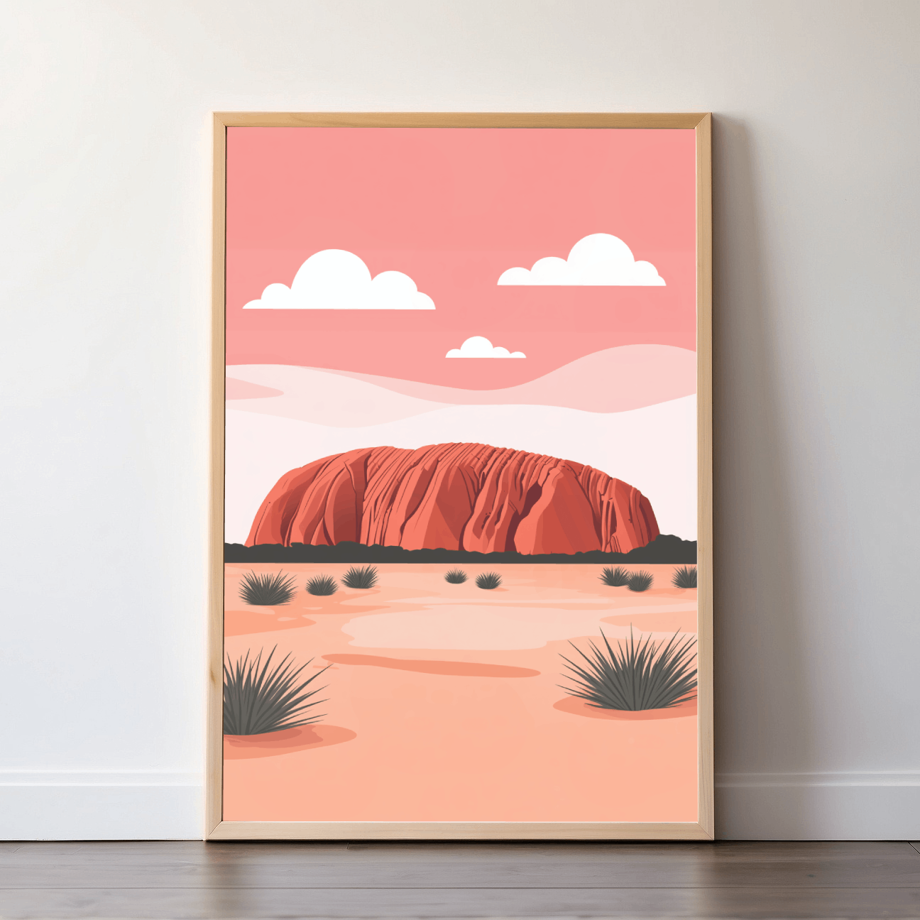 Uluru | Australia | Travel Prints | Illustration Art | Digital Wall Art | Printable Wall Art