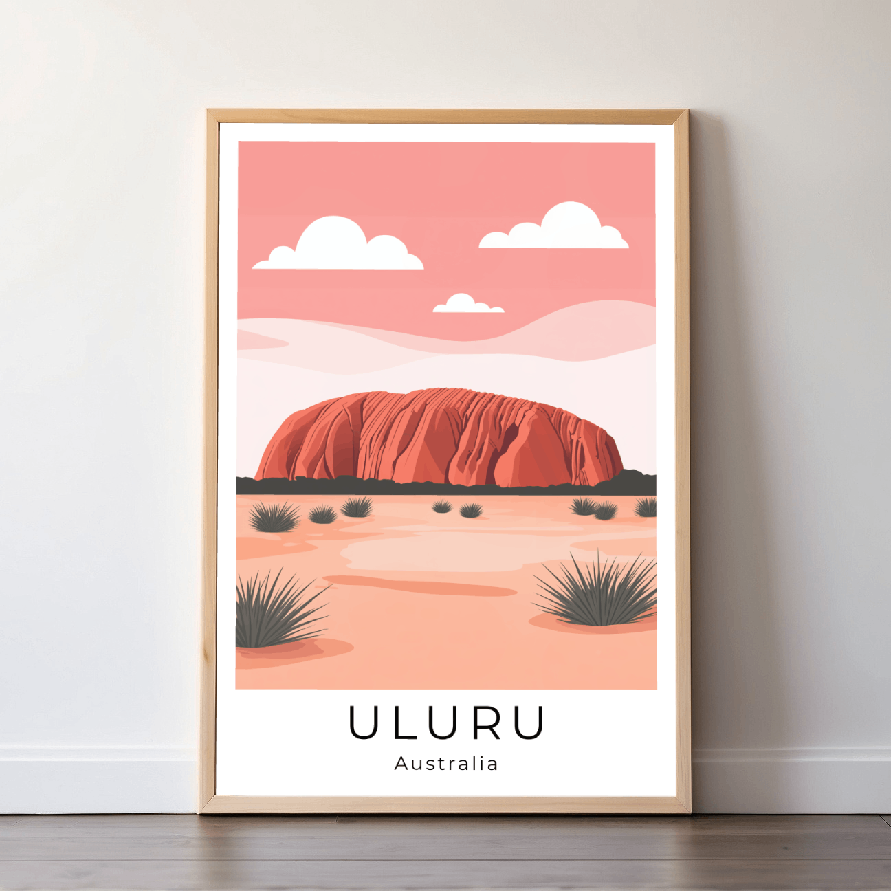 Uluru | Australia | Travel Prints | Illustration Art | Digital Wall Art | Printable Wall Art