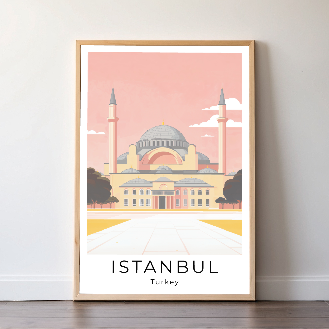 Istanbul | Turkey | Travel Prints | Illustration Art | Digital Wall Art | Printable Wall Art