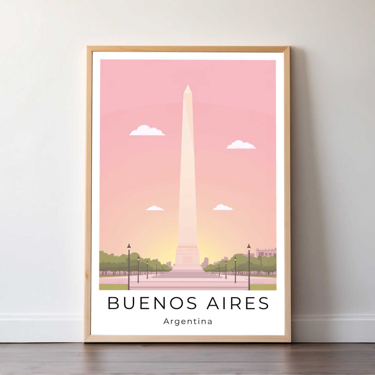 Buenos Aires | Argentina | Travel Prints | Illustration Art | Digital Wall Art | Printable Wall Art