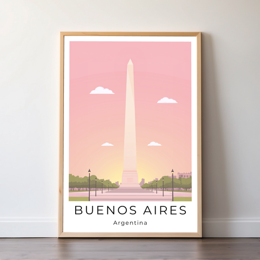 Buenos Aires | Argentina | Travel Prints | Illustration Art | Digital Wall Art | Printable Wall Art