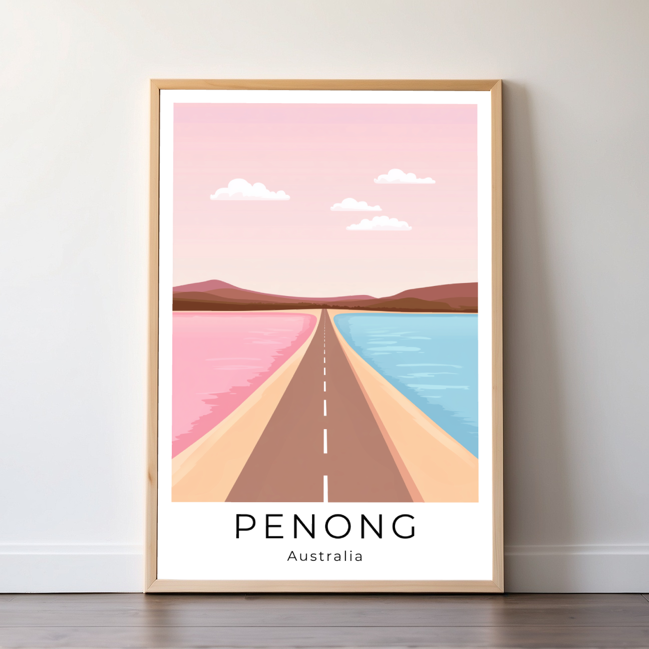 Penong | Australia | Travel Prints | Illustration Art | Digital Wall Art | Printable Wall Art