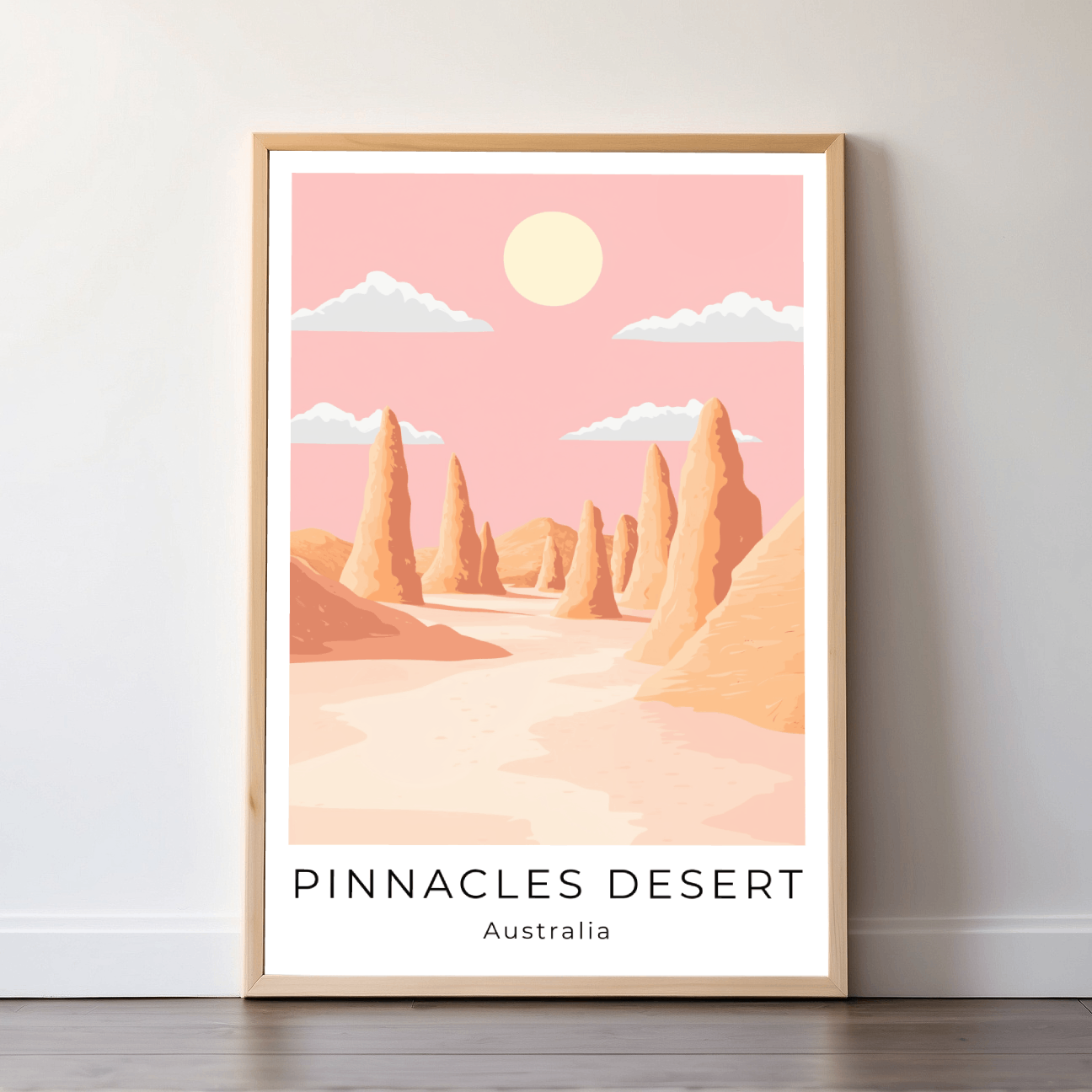 PInnacles Desert | Australia | Travel Prints | Illustration Art | Digital Wall Art | Printable Wall Art