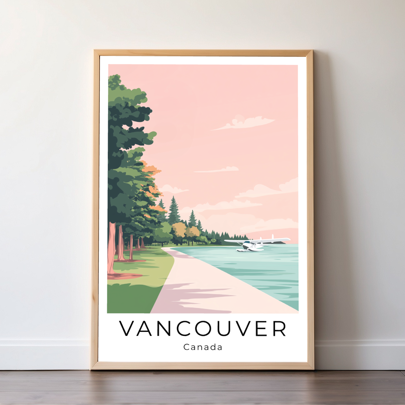 Vancouver | Canada | Travel Prints | Illustration Art | Digital Wall Art | Printable Wall Art