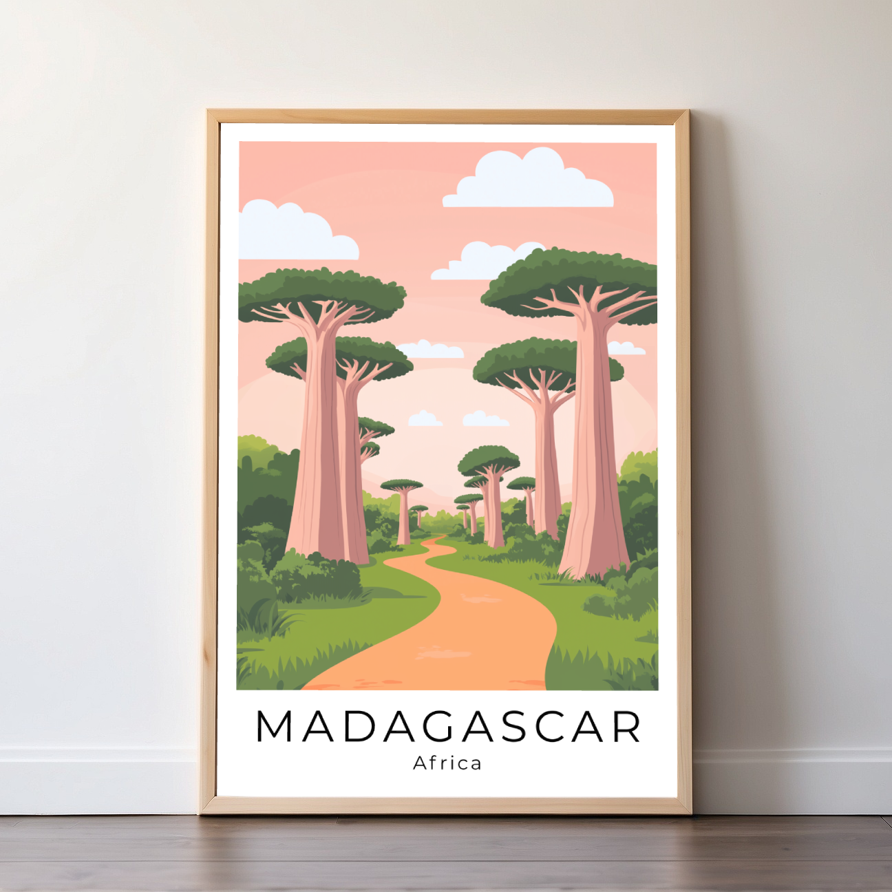 Madagascar | Africa | Travel Prints | Illustration Art | Digital Wall Art | Printable Wall Art