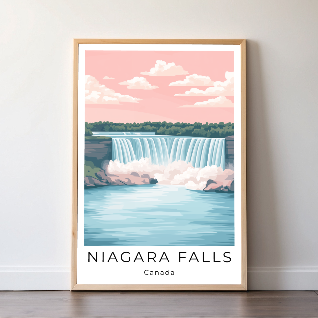 Niagara Falls | Canada | Travel Prints | Illustration Art | Digital Wall Art | Printable Wall Art